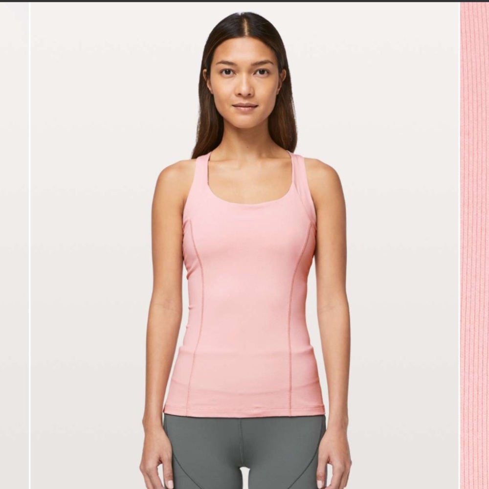 Pink lululemmon cross it off tank